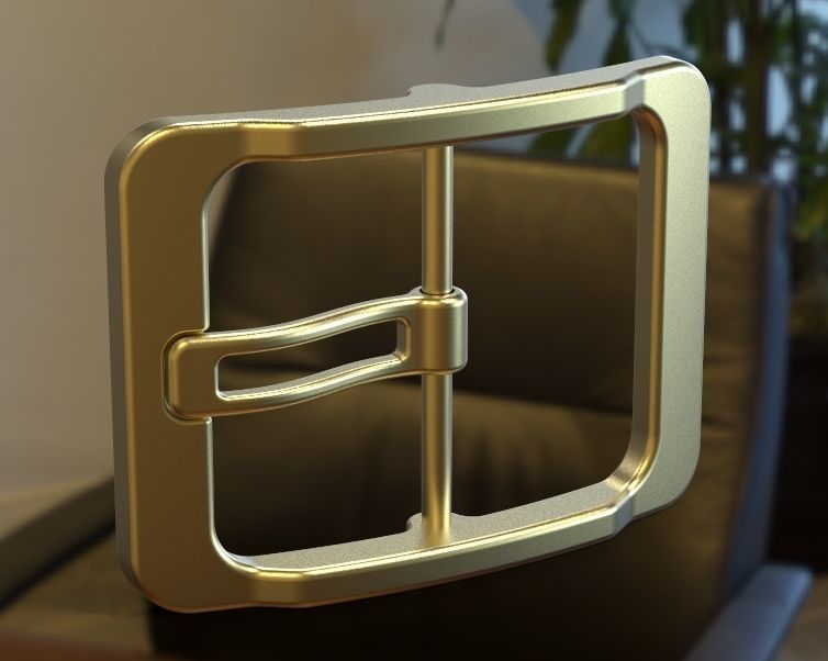 Waist Belt Buckle 3D print model_13