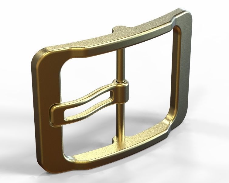 Waist Belt Buckle 3D print model_8