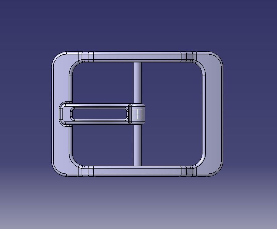 Waist Belt Buckle 3D print model_17
