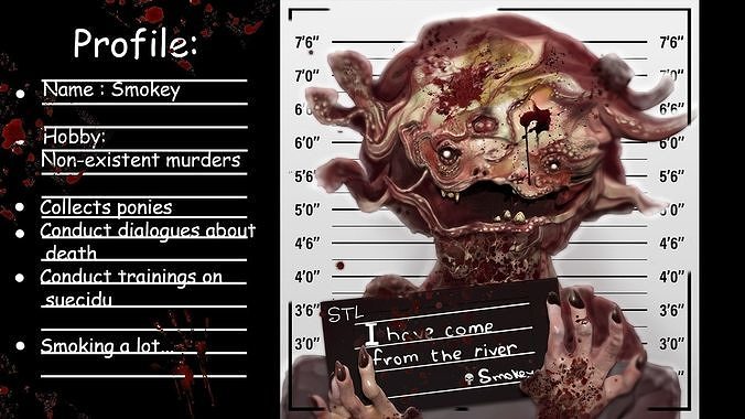 Monster Smokey  3D print model