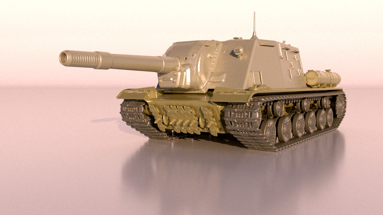 tank ISU152 for print 3D print model_3