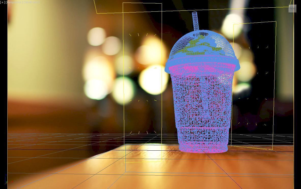 Strawberry Frappuccino 3D model_6