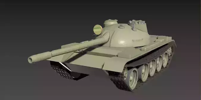 T-55A tank 3D model