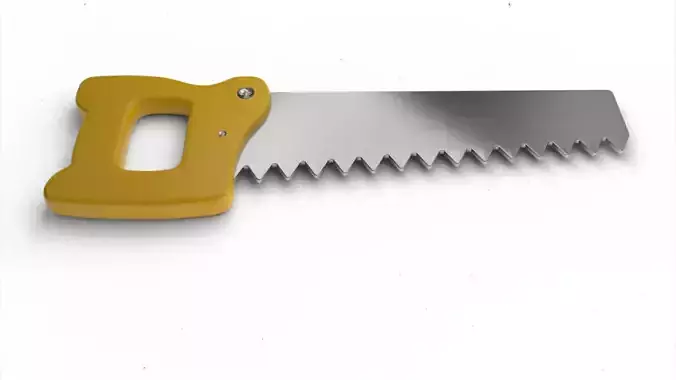 Low Poly 3D cartoon saw