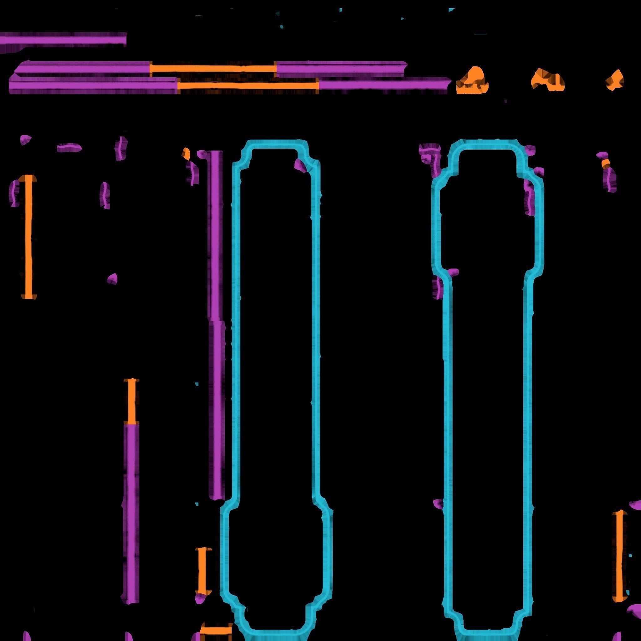 Billboard Set Low Poly Game Ready coca cola sign Low-poly 3D model_7