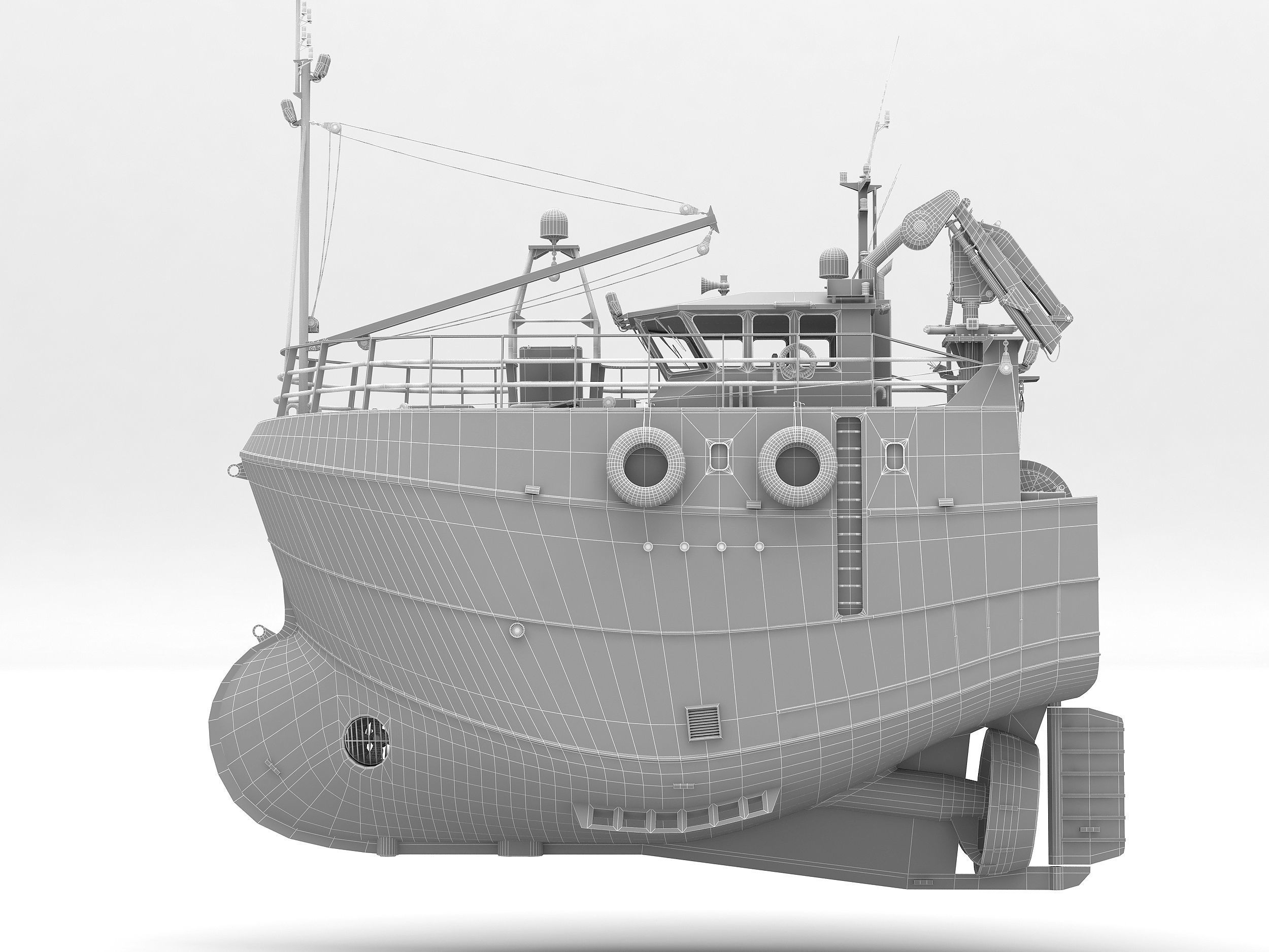 Fishing Trawler 3D model 3D model_9