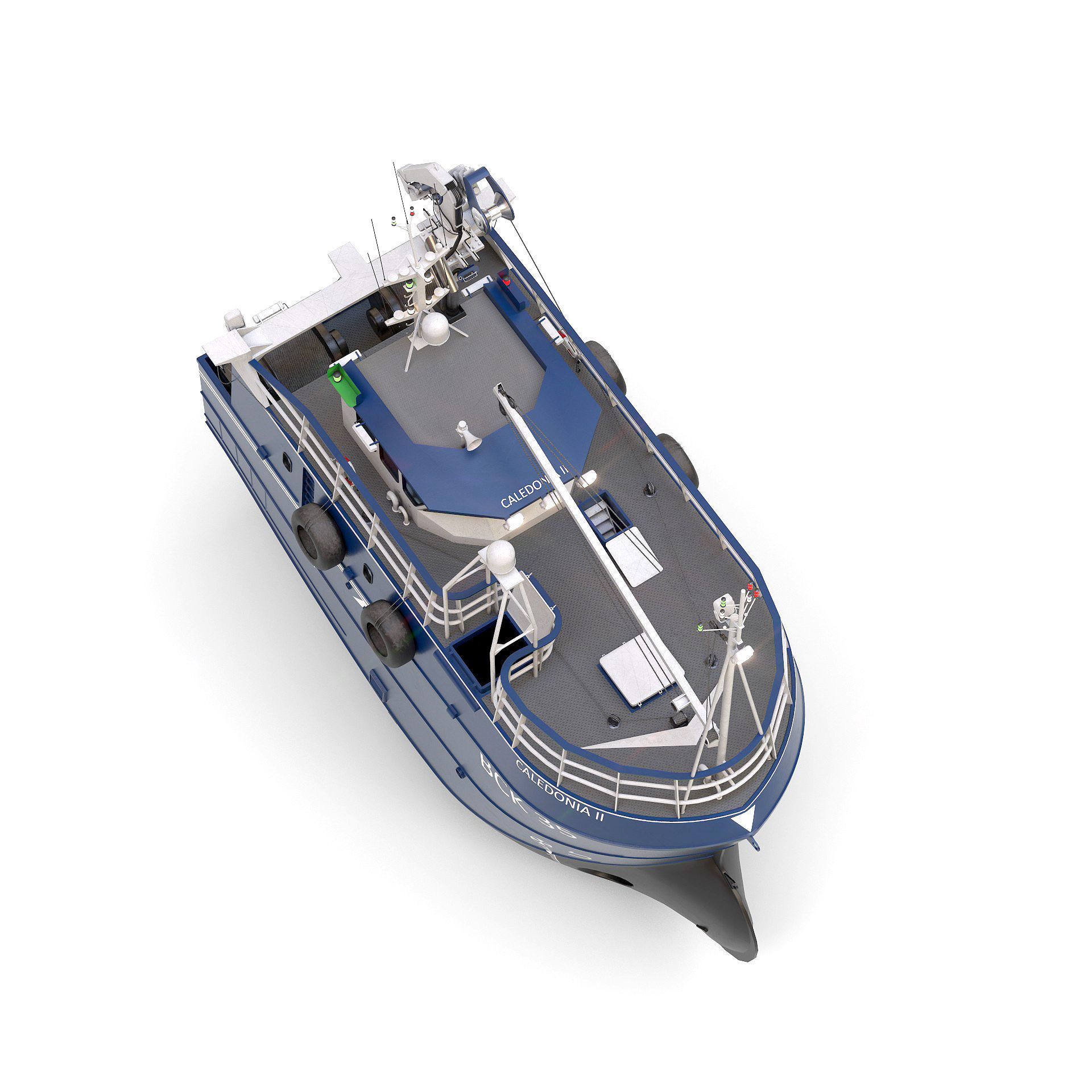 Fishing Trawler 3D model 3D model_8