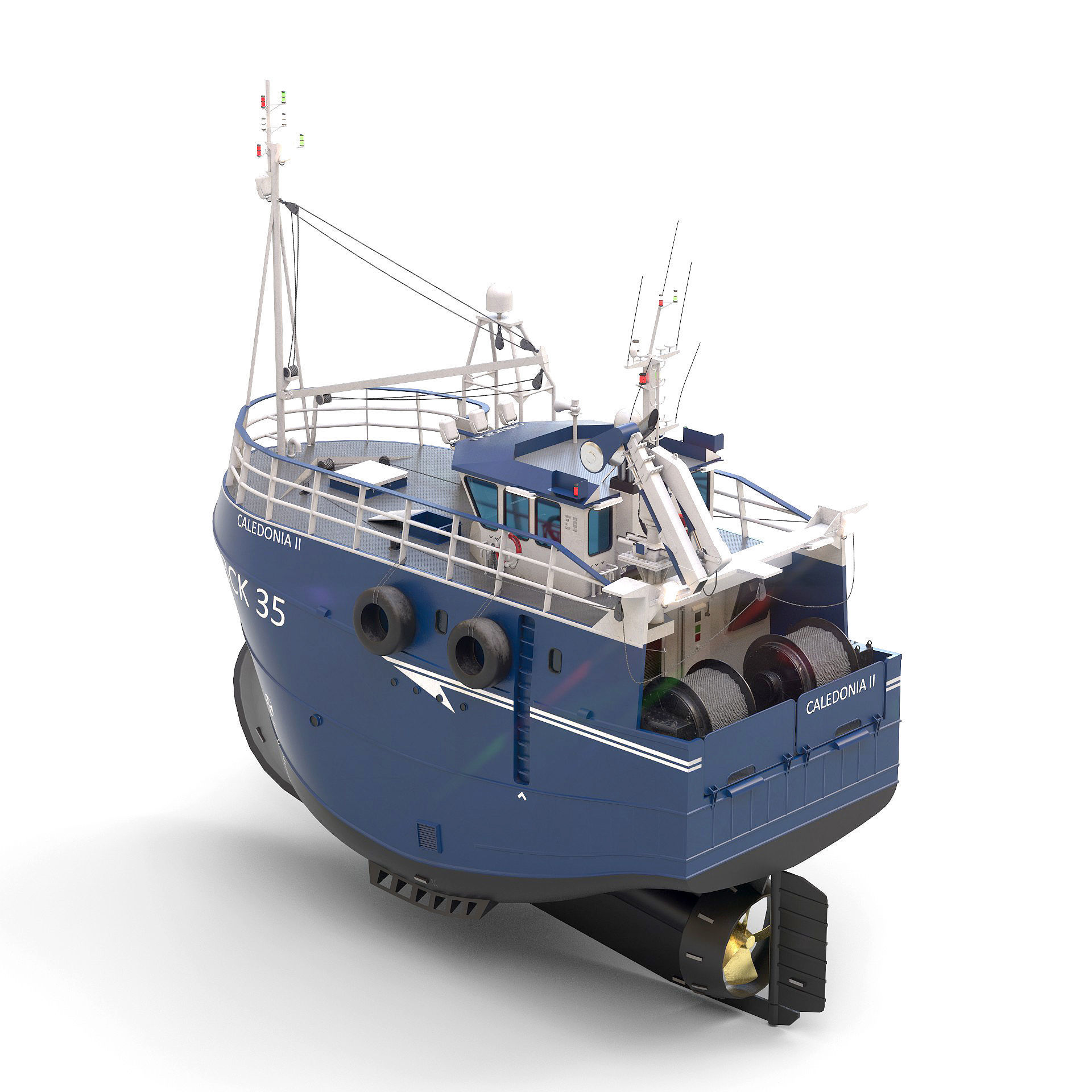 Fishing Trawler 3D model 3D model_7