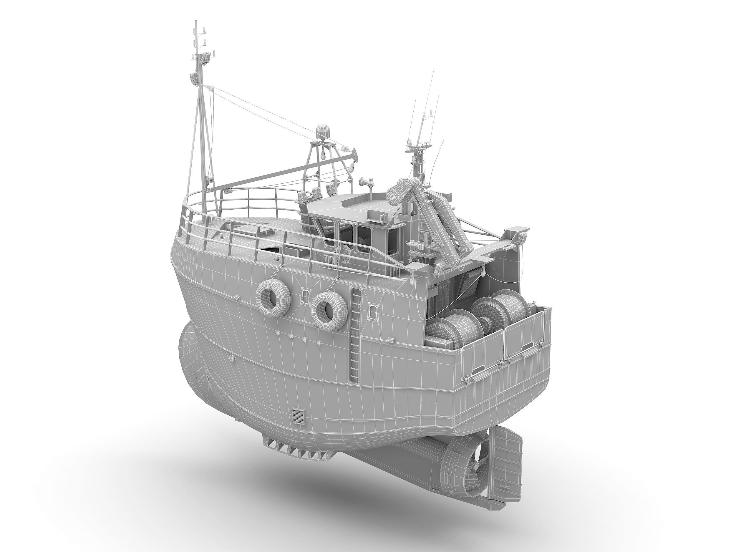Fishing Trawler 3D model 3D model_11