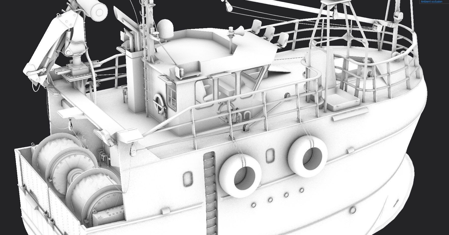 Fishing Trawler 3D model 3D model_17