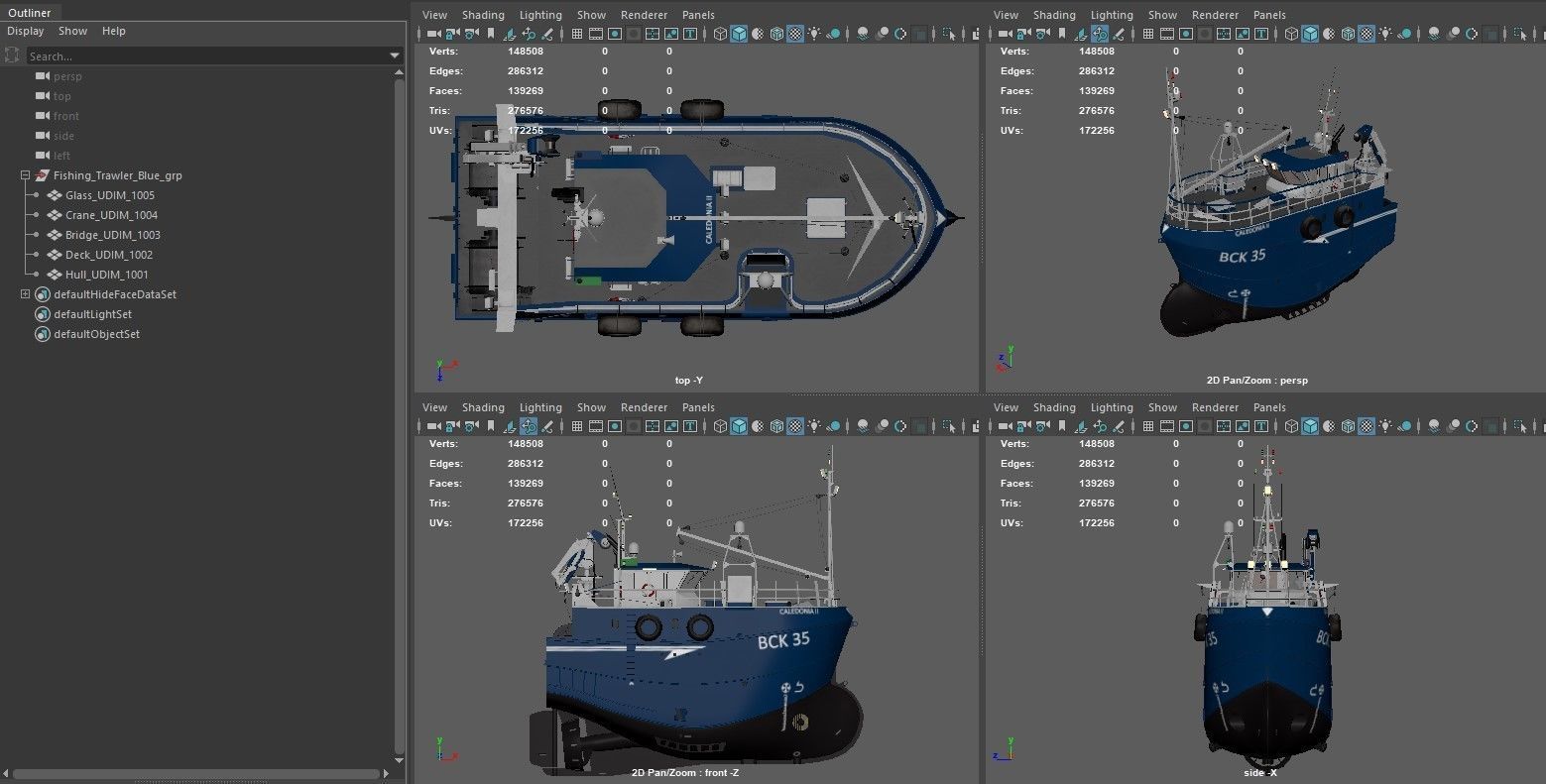 Fishing Trawler 3D model 3D model_6