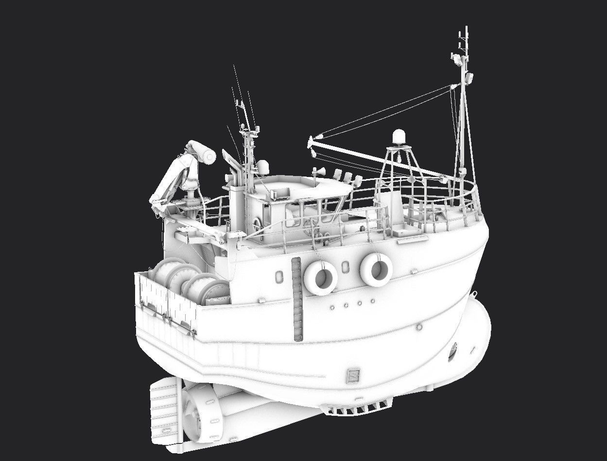 Fishing Trawler 3D model 3D model_15