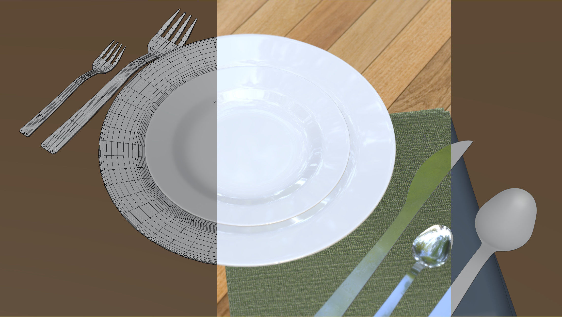 flatware 3D model_2