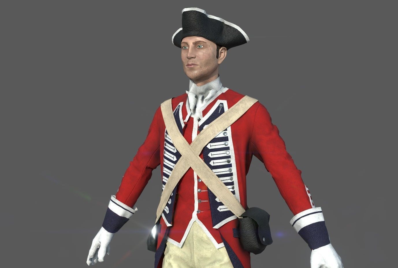 ENGLISH SOLDIER 3D model_4