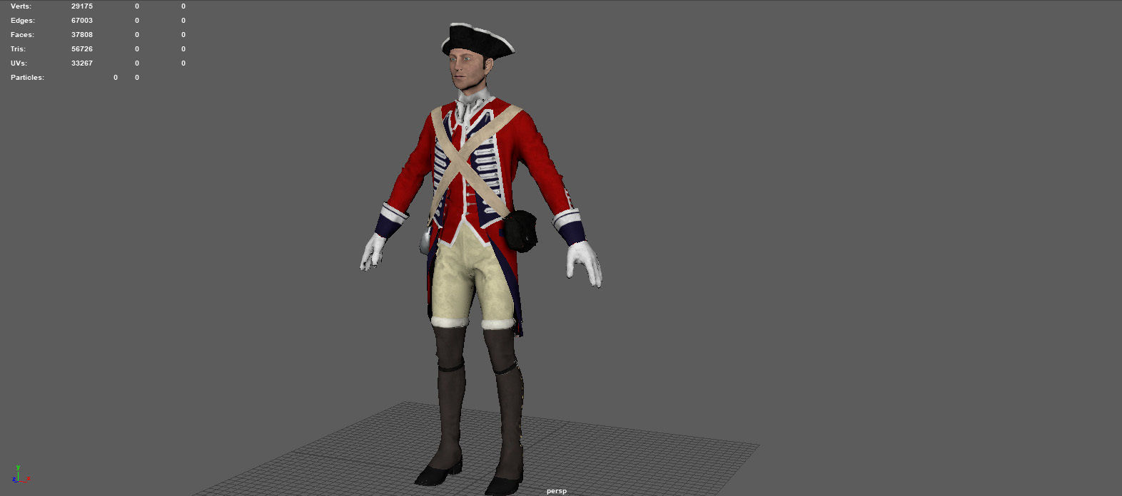 ENGLISH SOLDIER 3D model_5