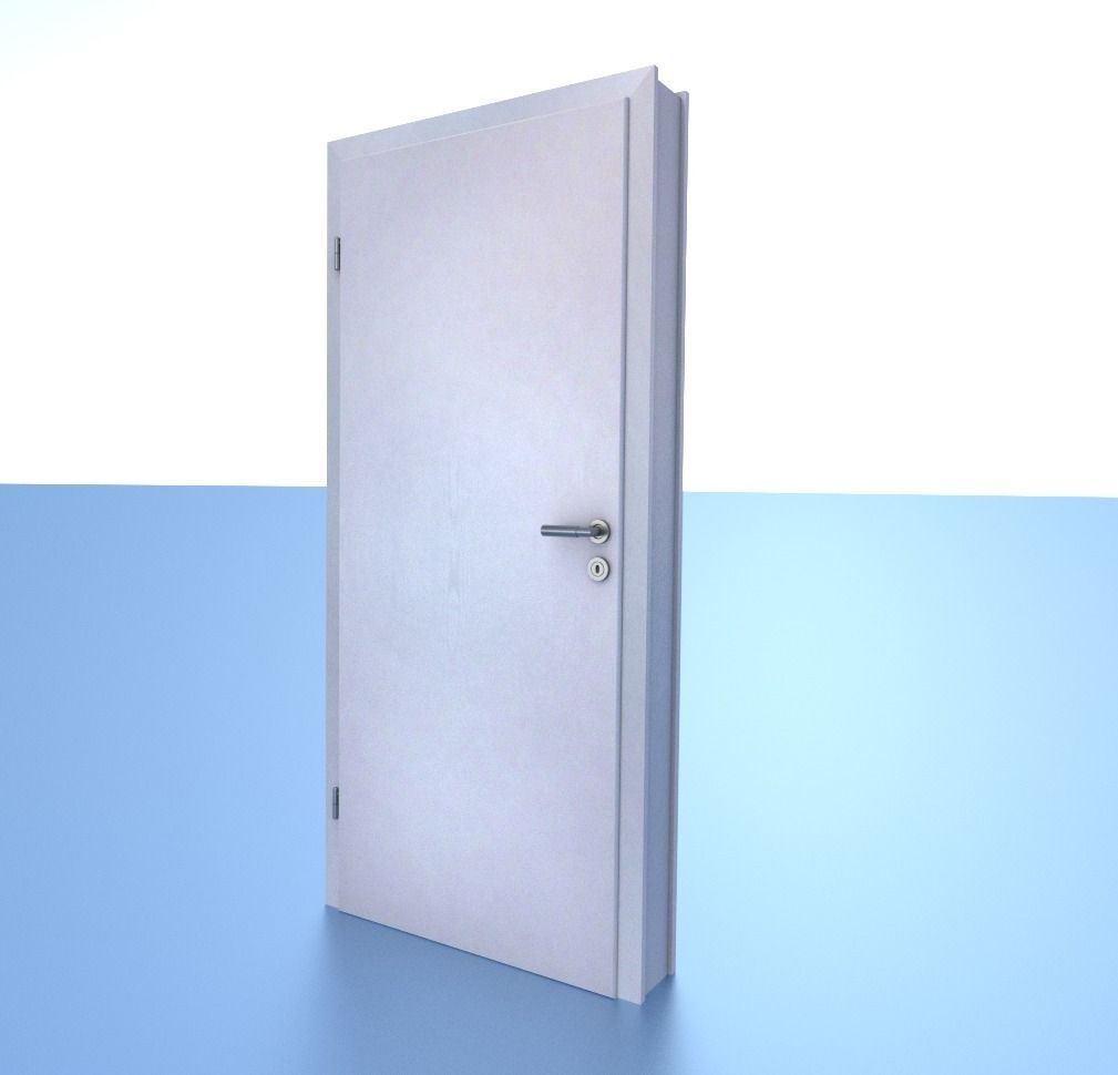 Room Door Low-poly 3D model_13