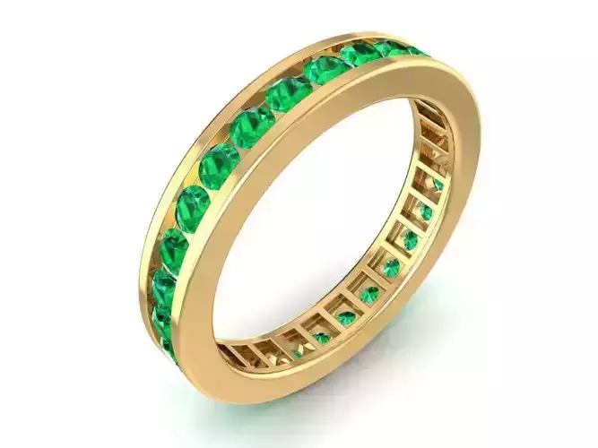 Elegant Eternity Band Ring with Gemstones 3122 1598