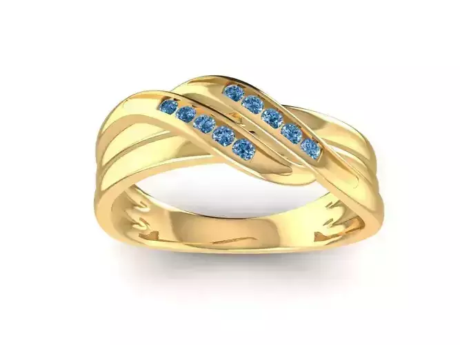 Elegant Women Ring with Gemstone Accents 3121 1599