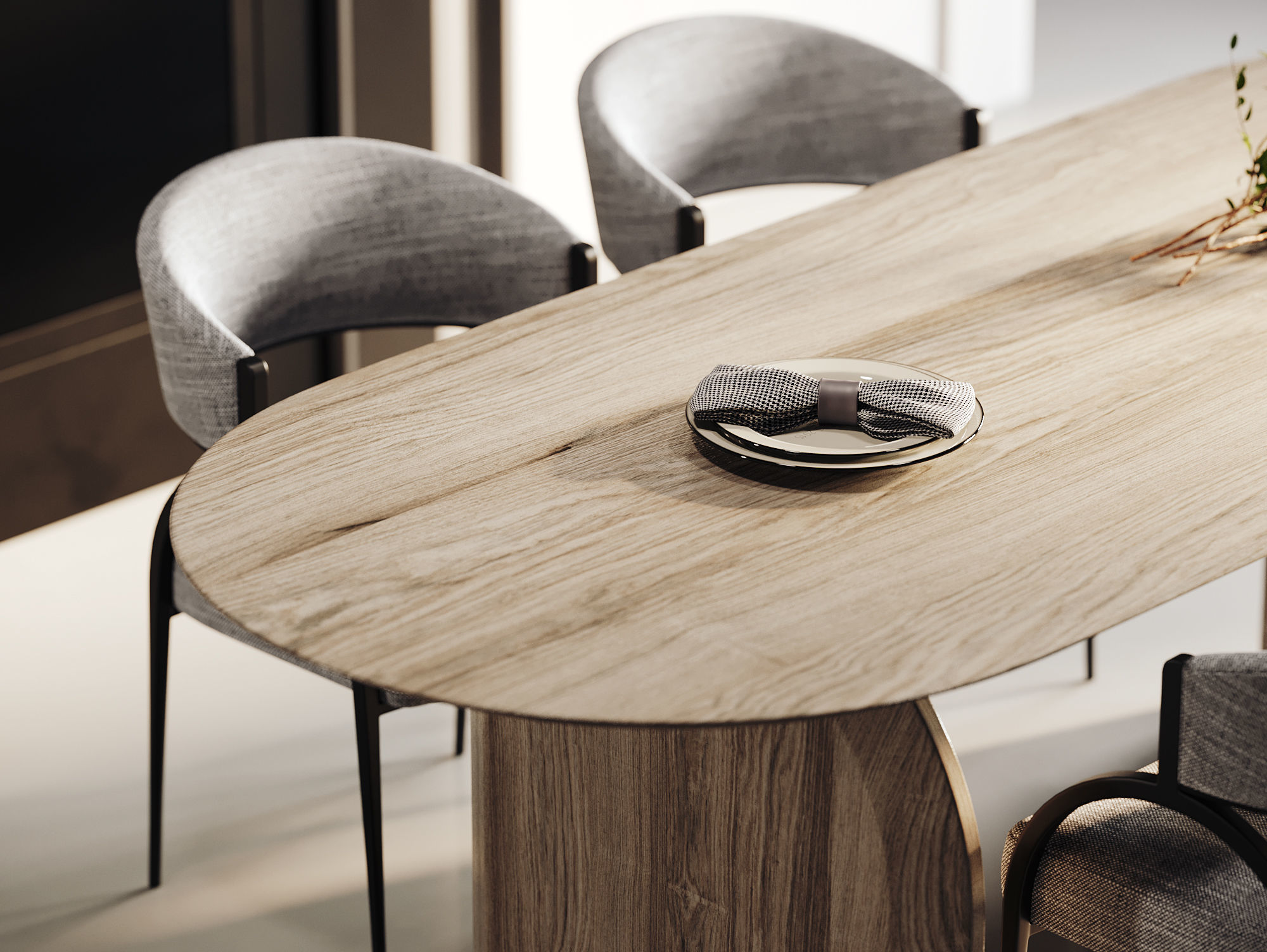 Dining Room Interior  ID363 3D model_3