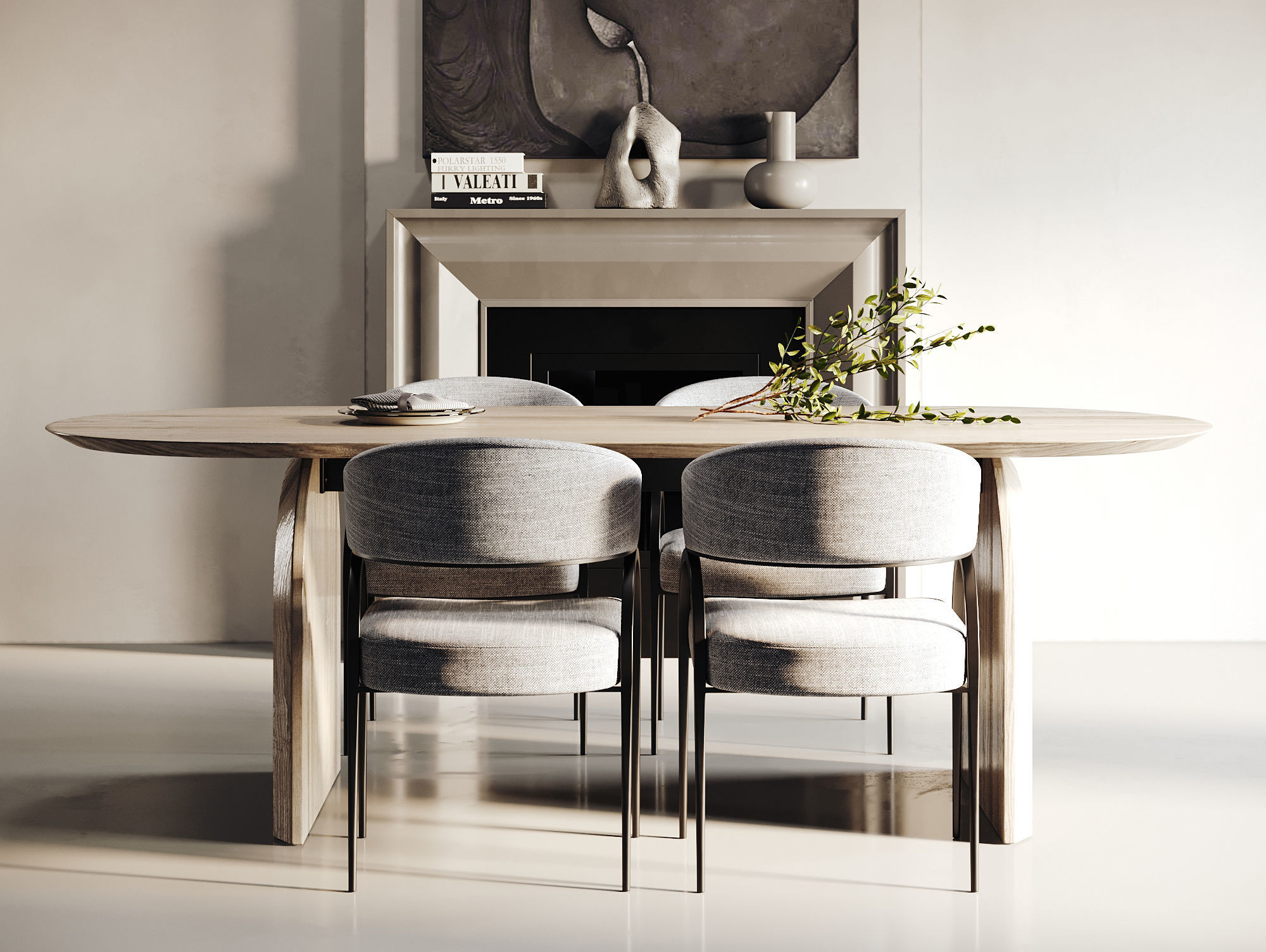 Dining Room Interior  ID363 3D model_2