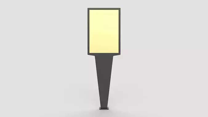 Citylight Poster 3d model