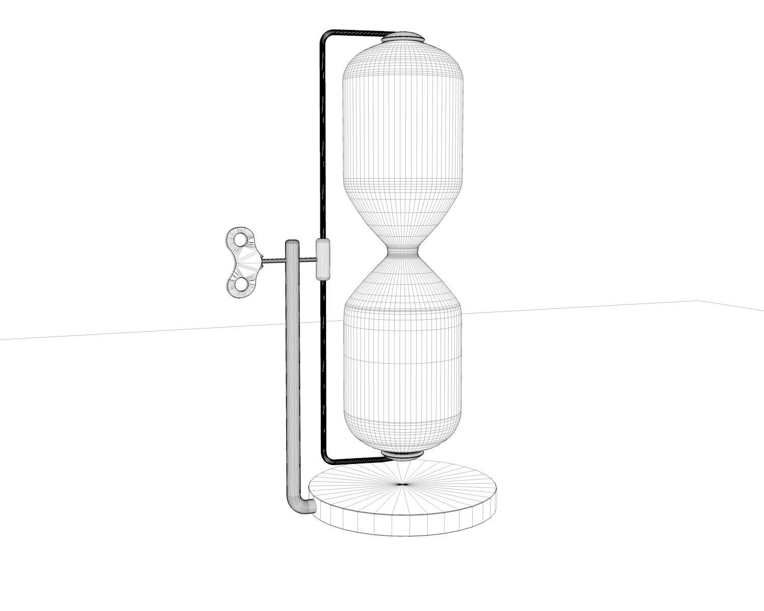 Rotating Hourglass Sand  3D model_2