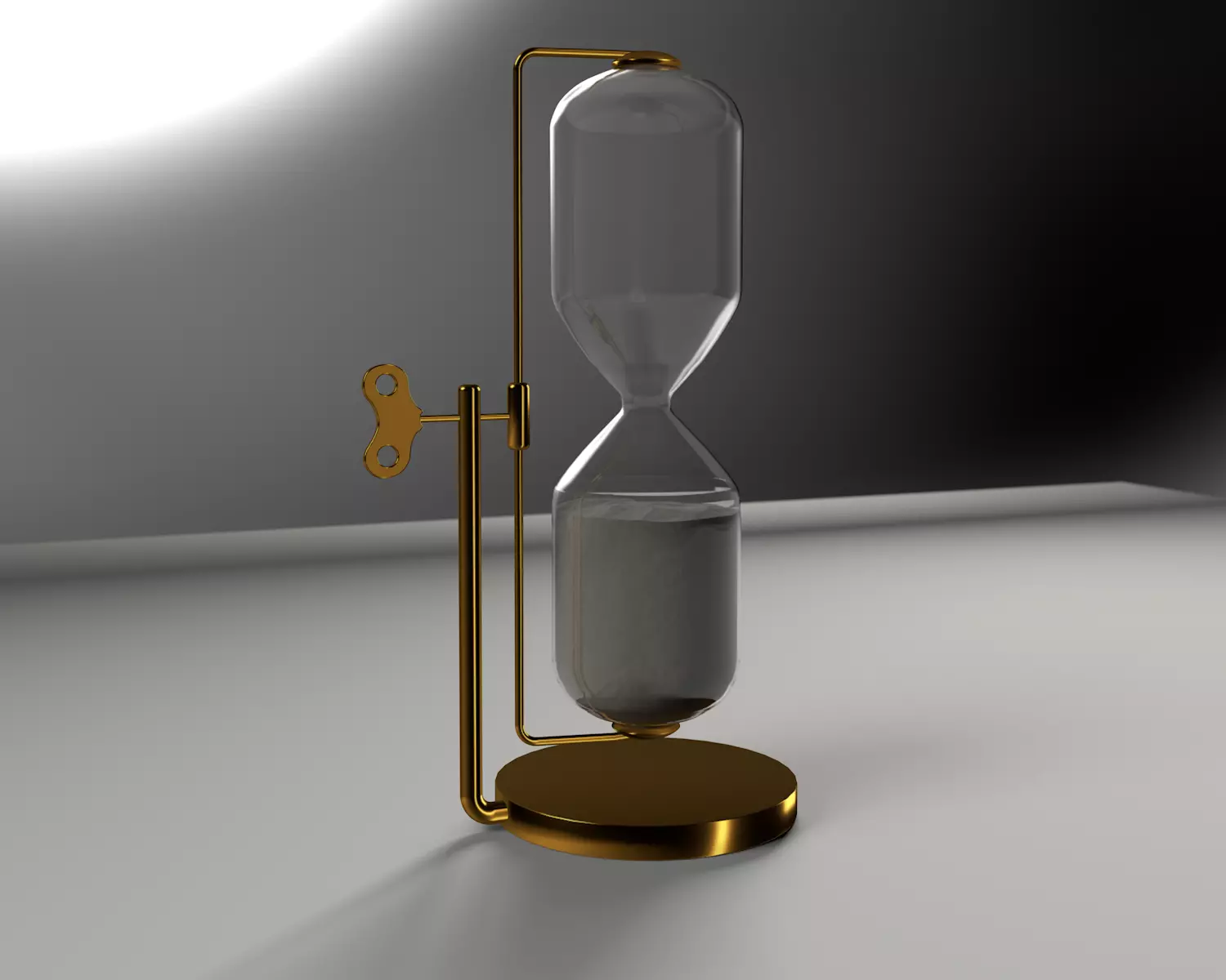 Rotating Hourglass Sand  3D model_0