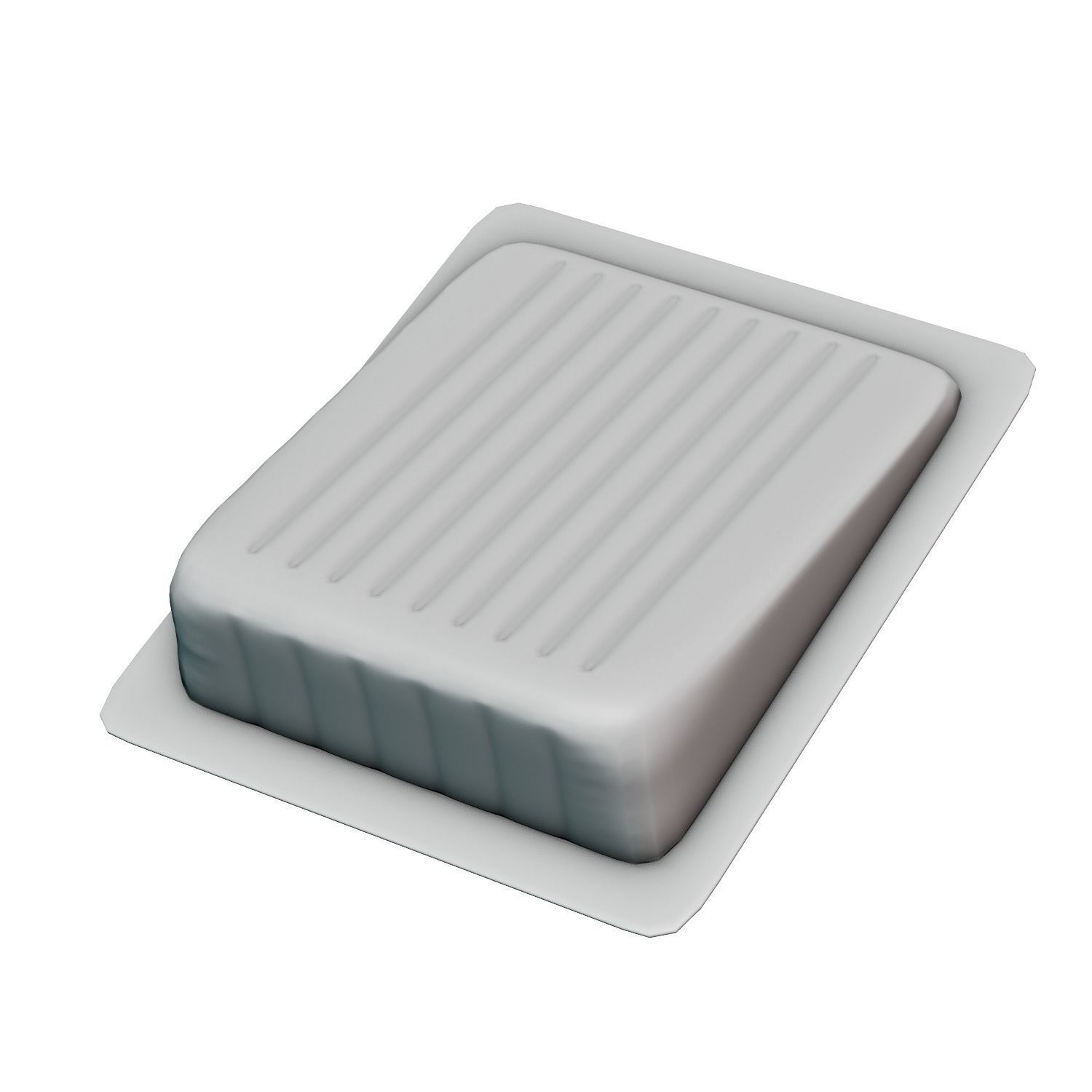 Packed cheese 3D model_2