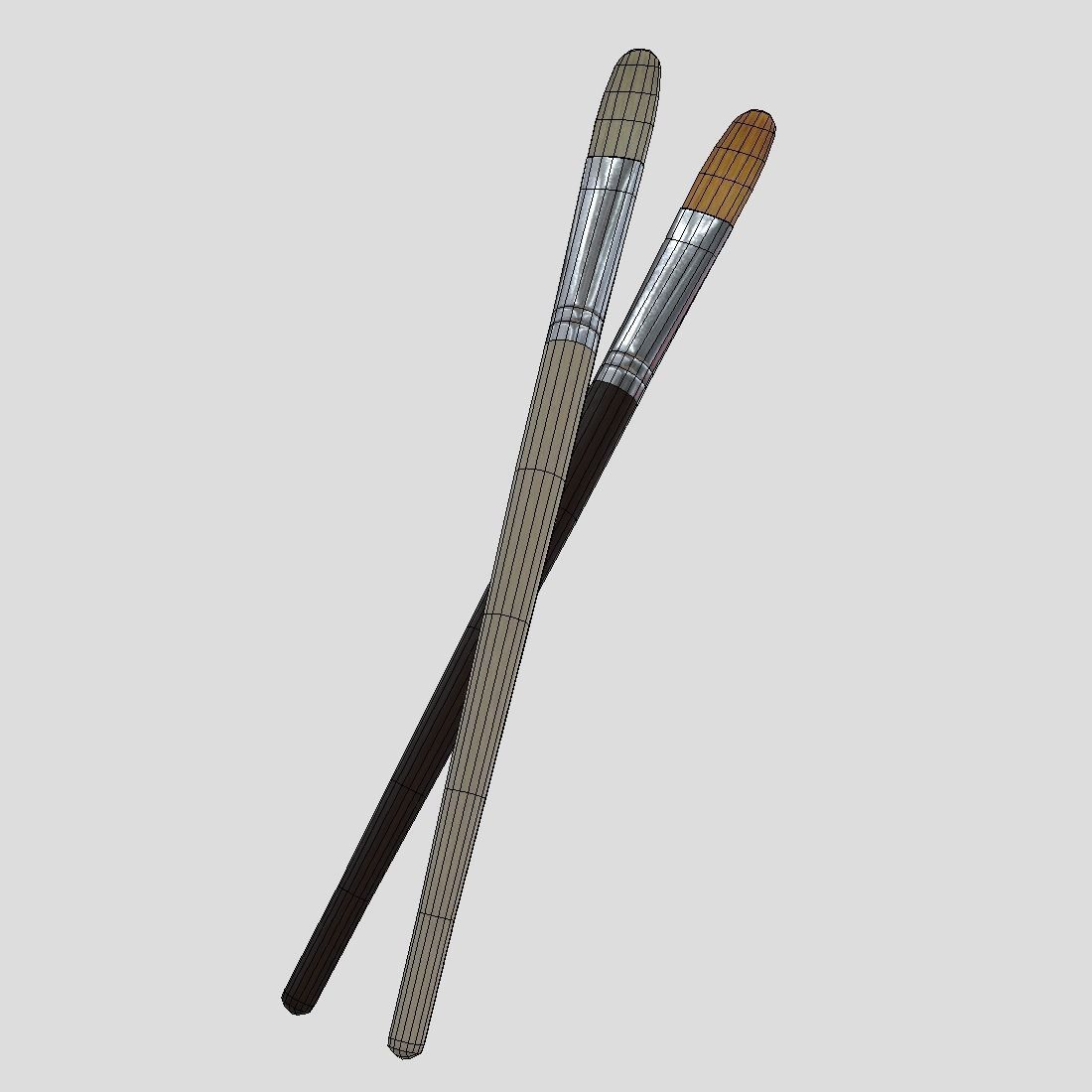 CC0 - Paint Brush 3 Free low-poly 3D model_10