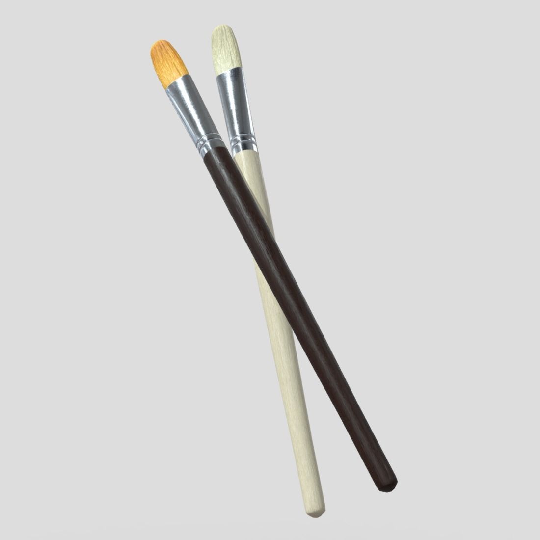 CC0 - Paint Brush 3 Free low-poly 3D model_11