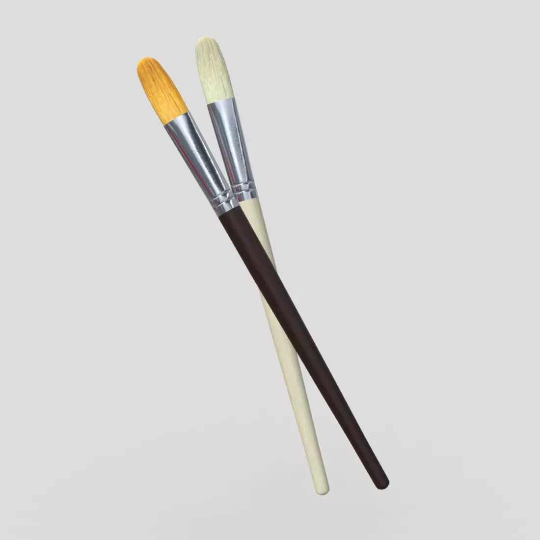 CC0 - Paint Brush 3 Free low-poly 3D model_0