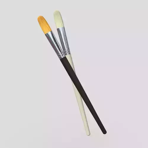 CC0 - Paint Brush 3 Free low-poly 3D model