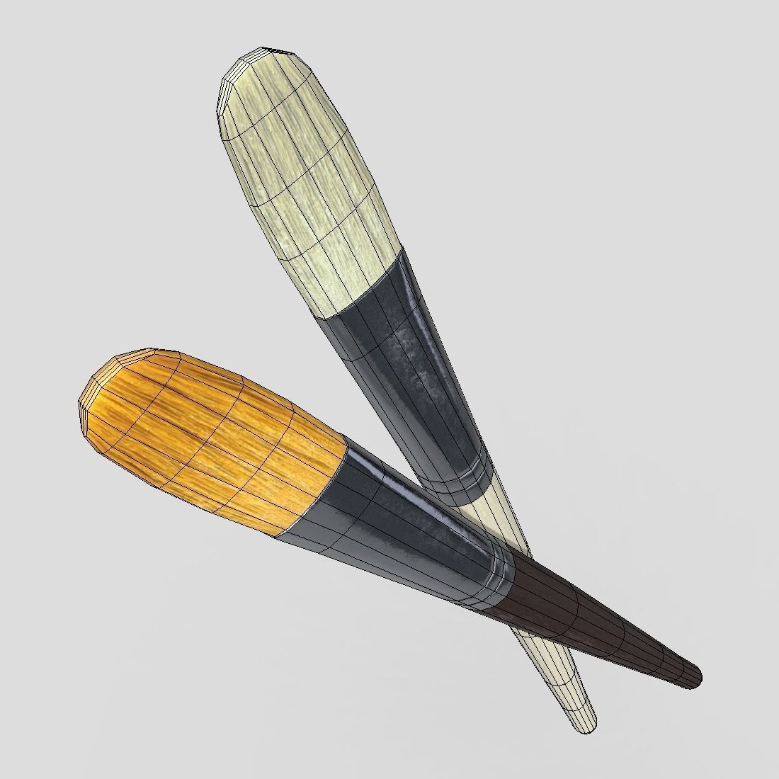 CC0 - Paint Brush 3 Free low-poly 3D model_8