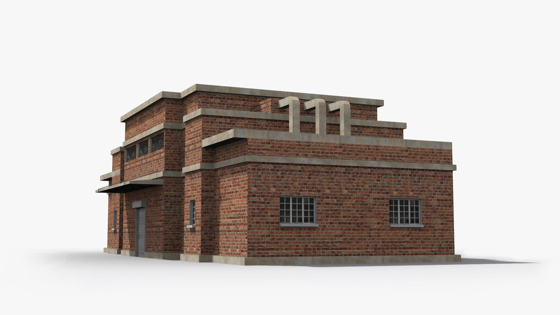 Factory xx10 Low-poly 3D model_3