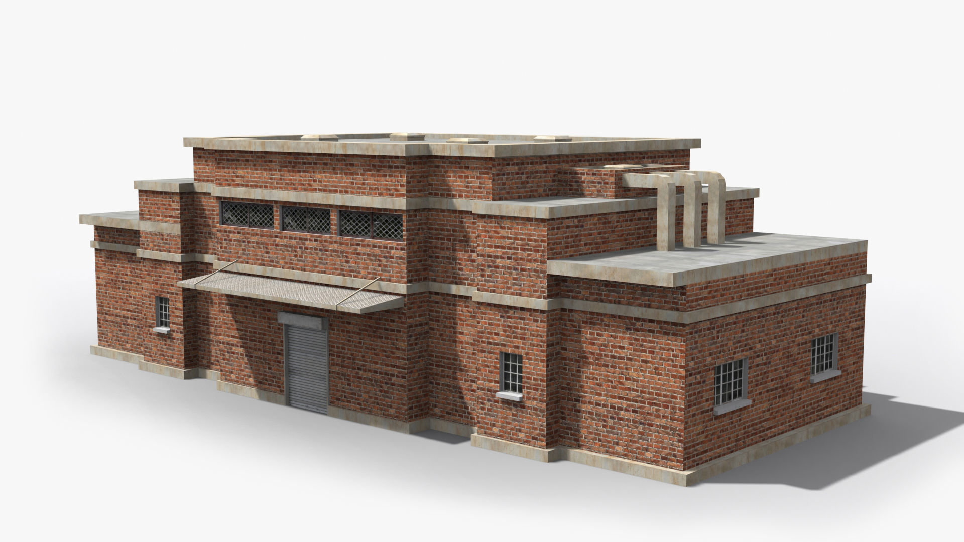 Factory xx10 Low-poly 3D model_4