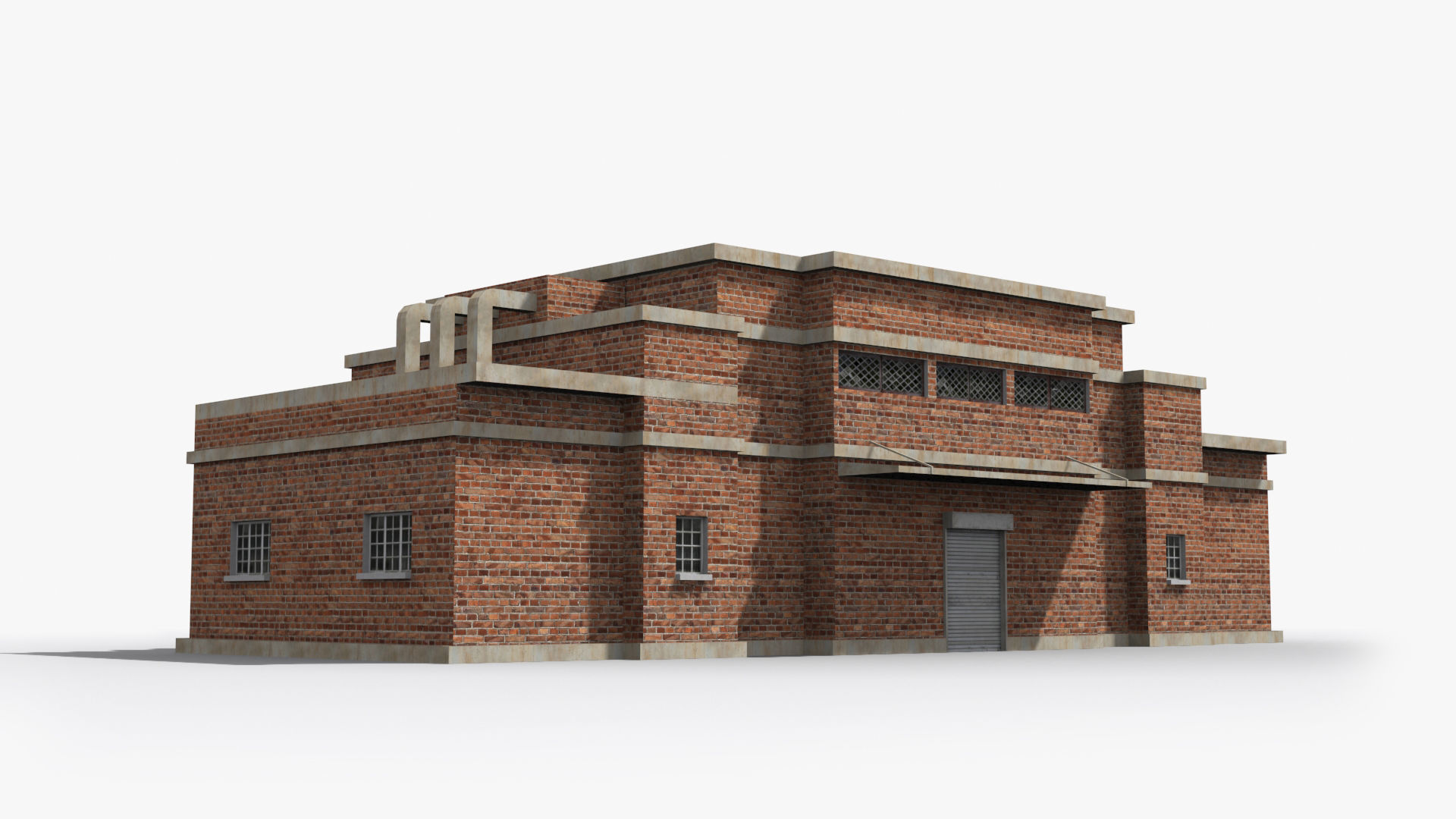 Factory xx10 Low-poly 3D model_2