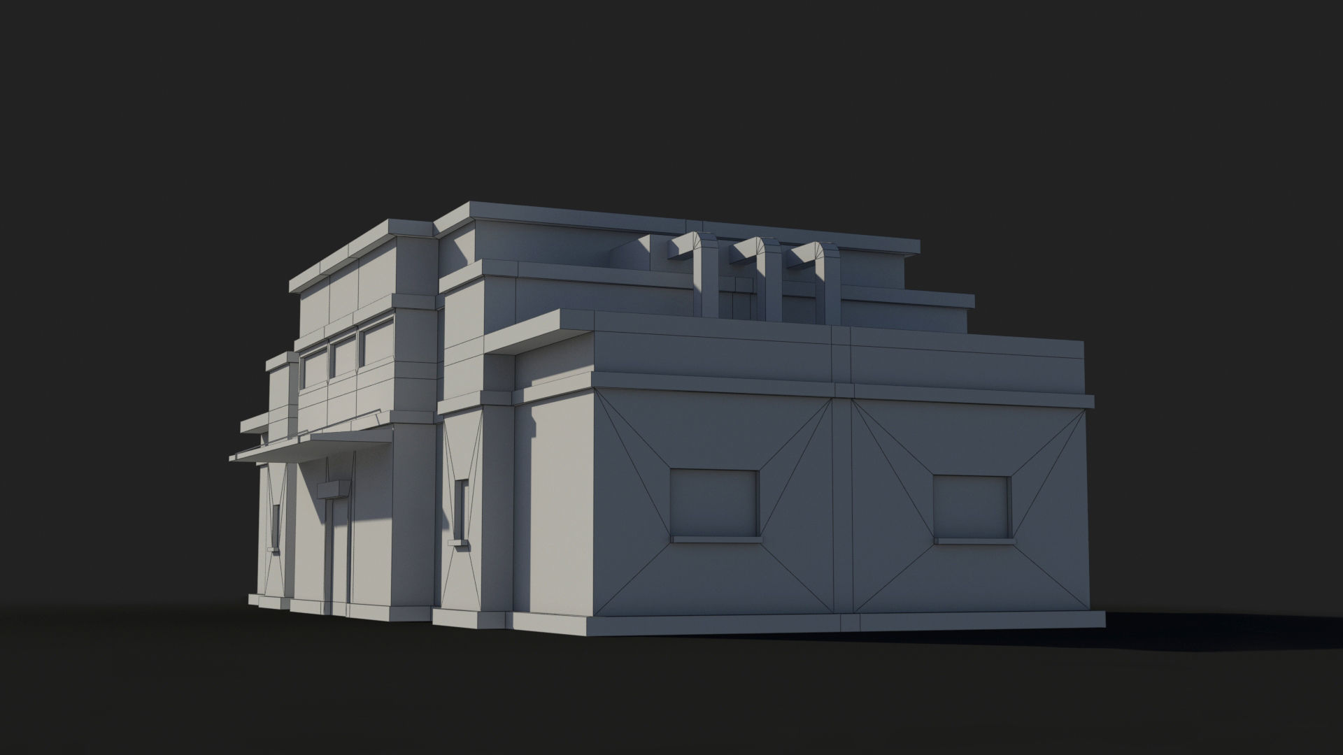 Factory xx10 Low-poly 3D model_8