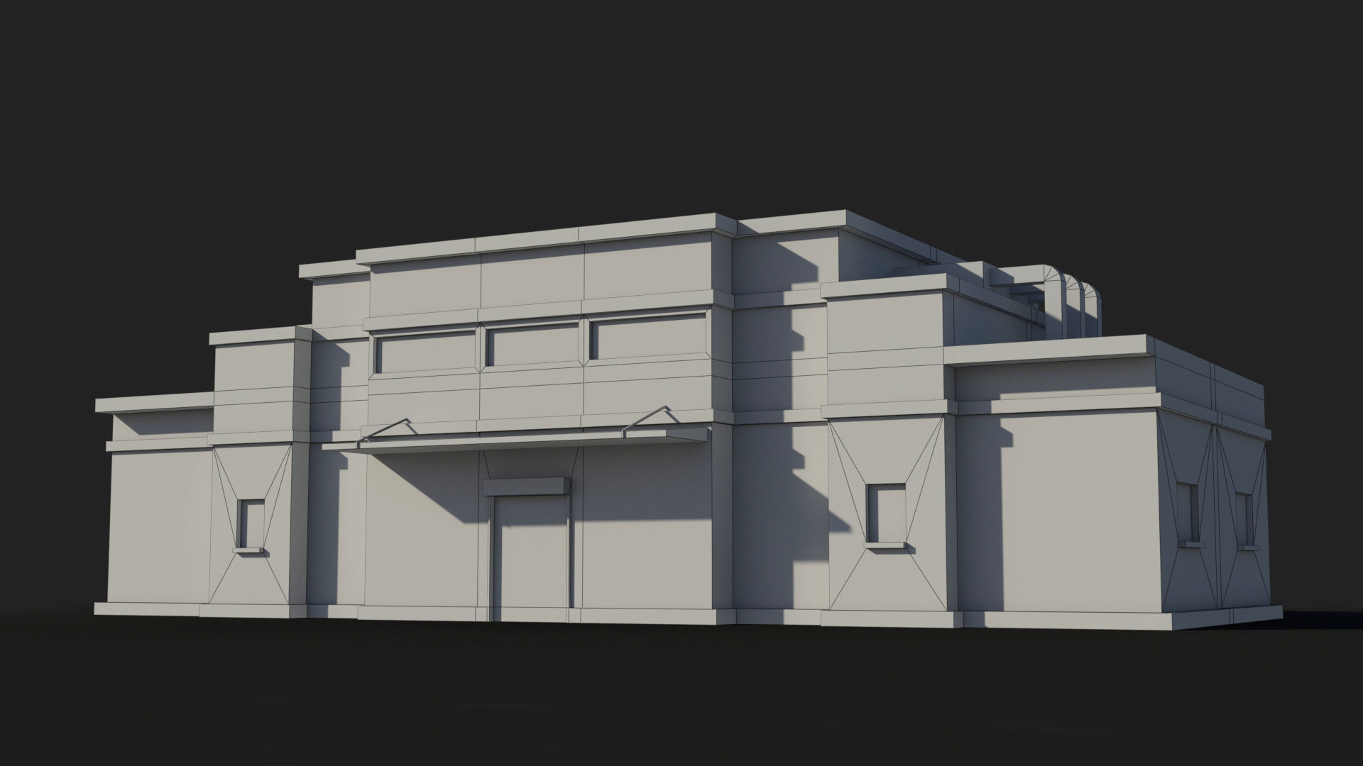 Factory xx10 Low-poly 3D model_5