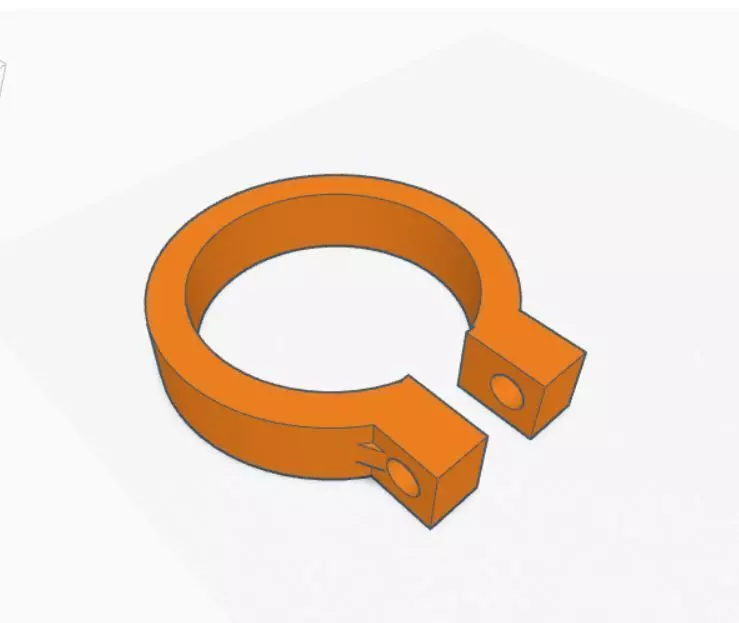 Clamp orange ring Free 3D model_0