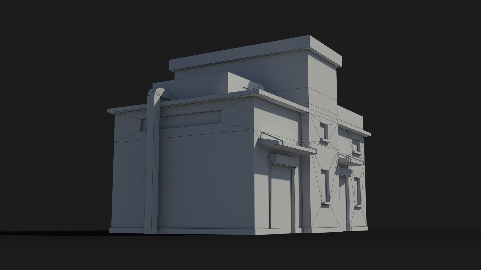 Factory xx11 Low-poly 3D model_9