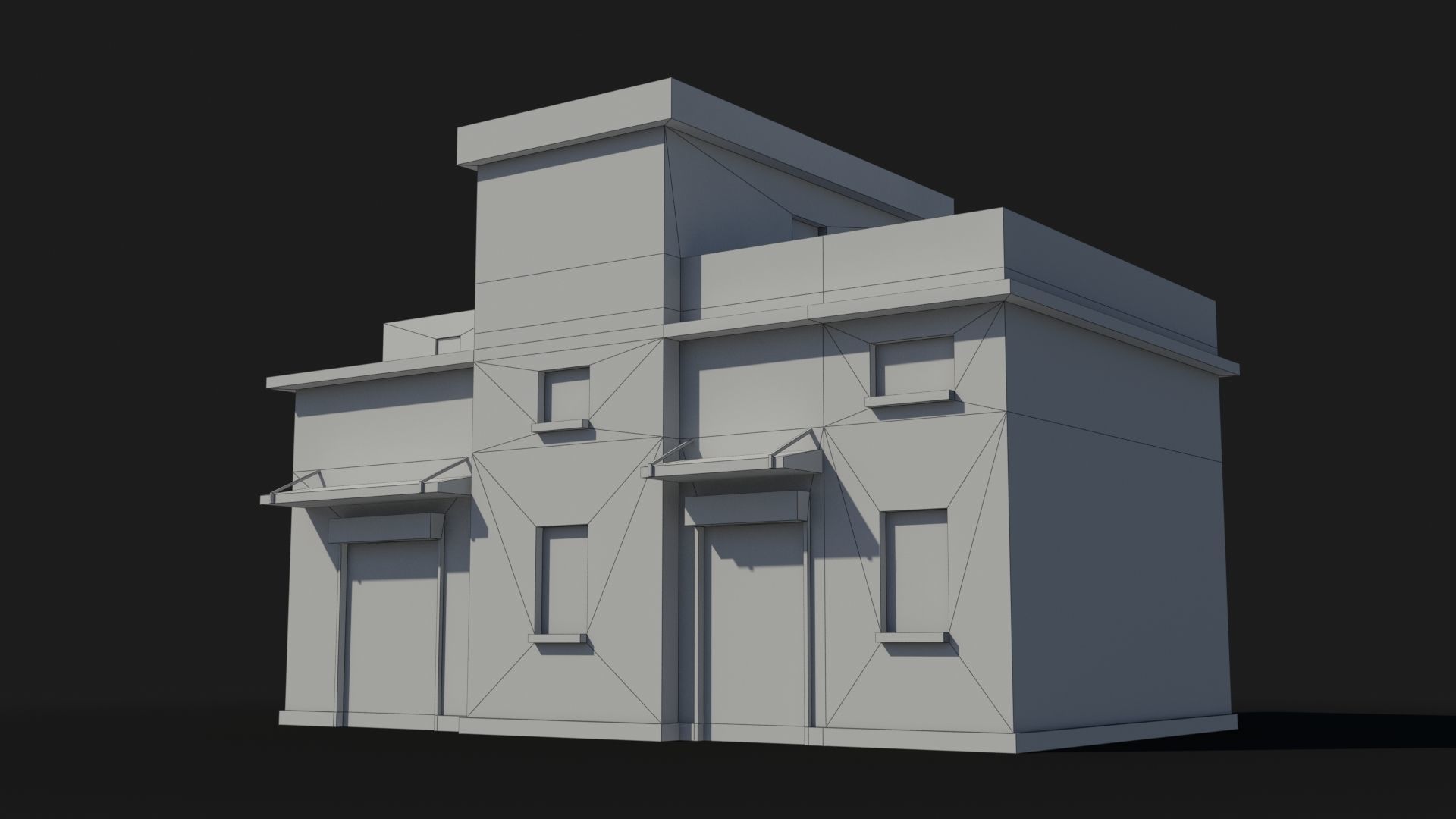 Factory xx11 Low-poly 3D model_7