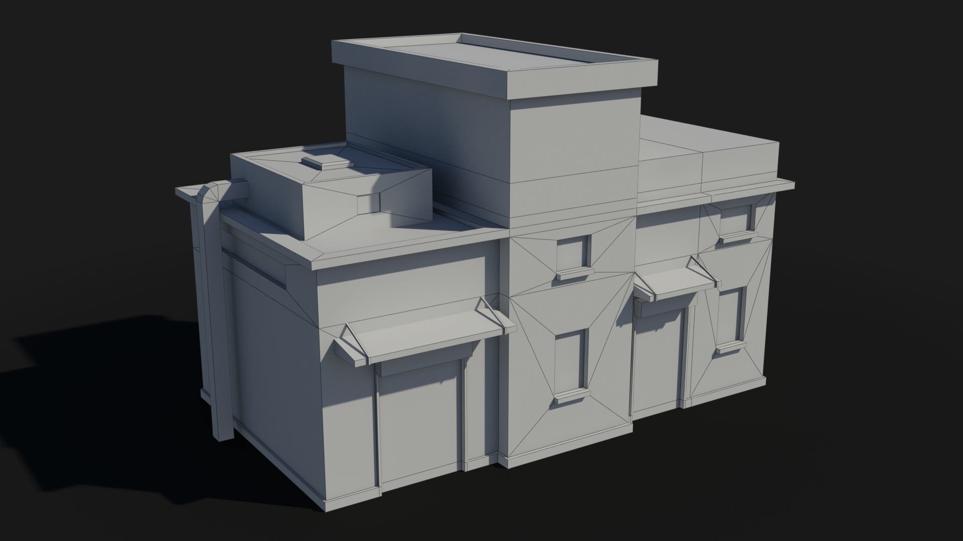 Factory xx11 Low-poly 3D model_8