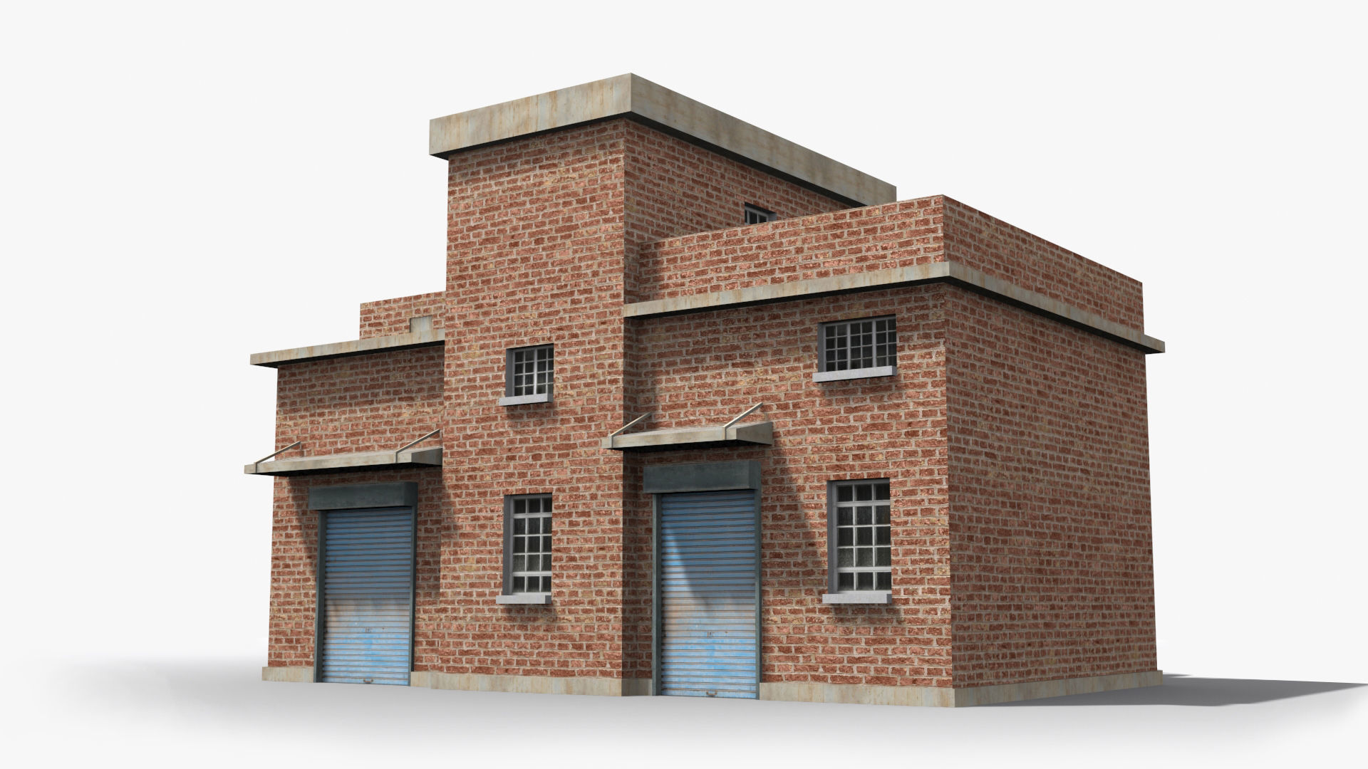 Factory xx11 Low-poly 3D model_2