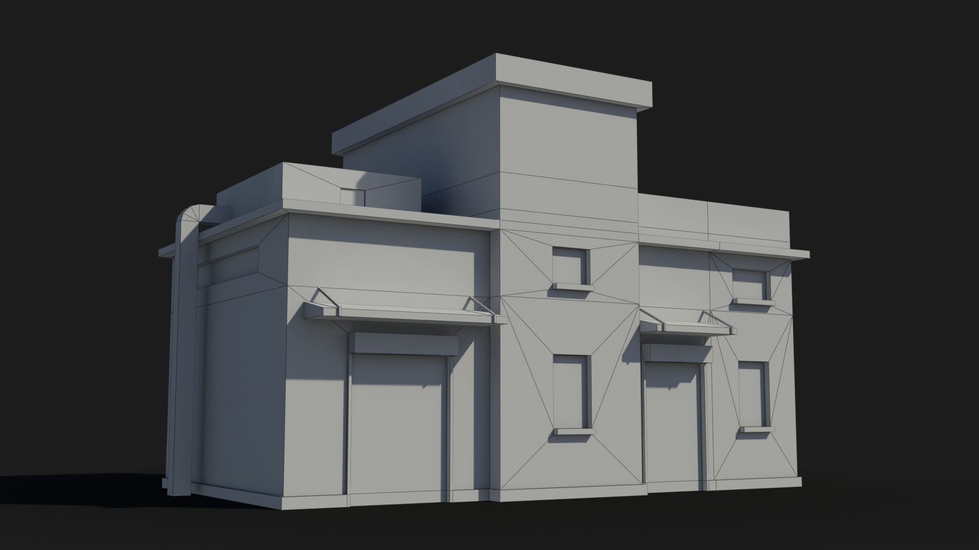 Factory xx11 Low-poly 3D model_5