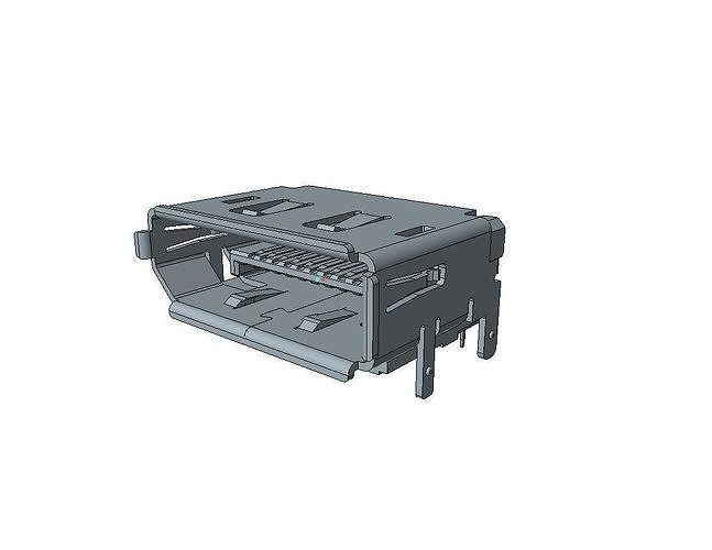 display port Free 3D print model