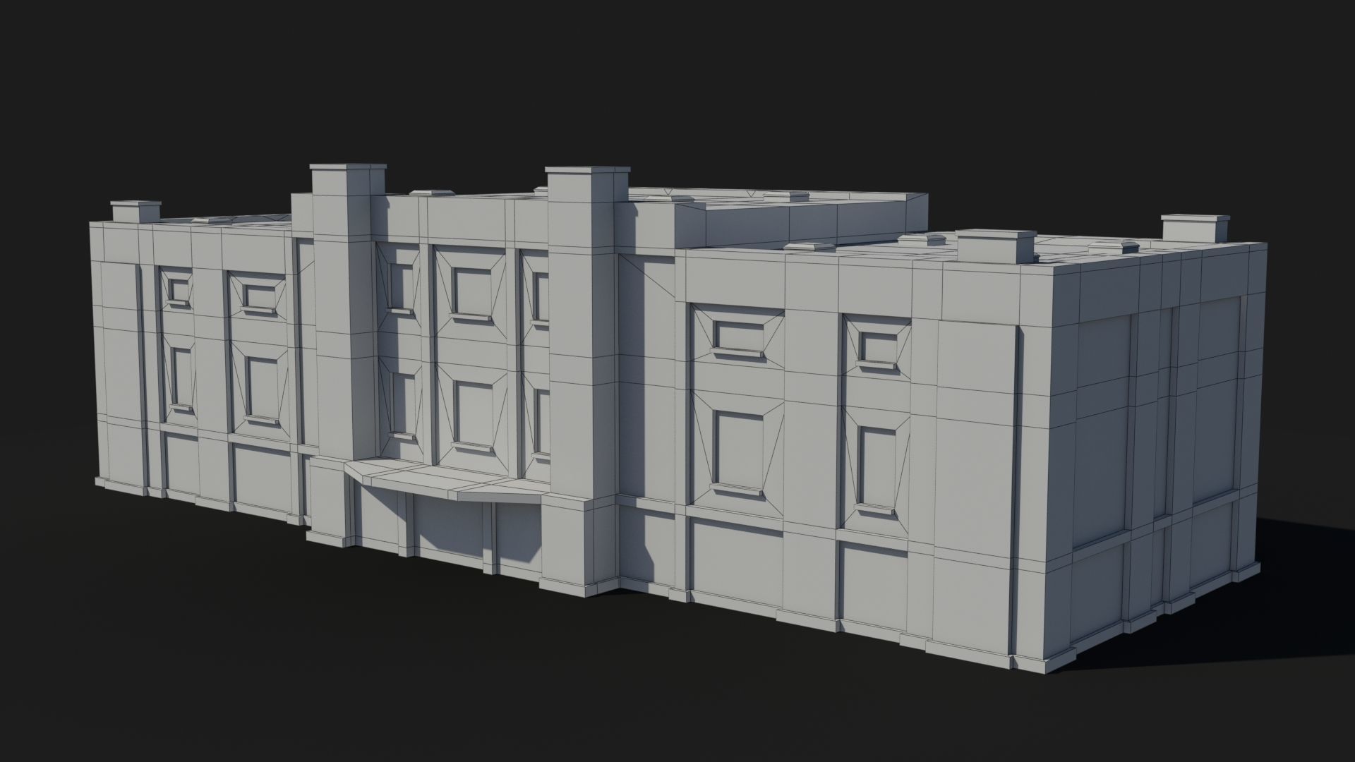 Factory xx12 Low-poly 3D model_9