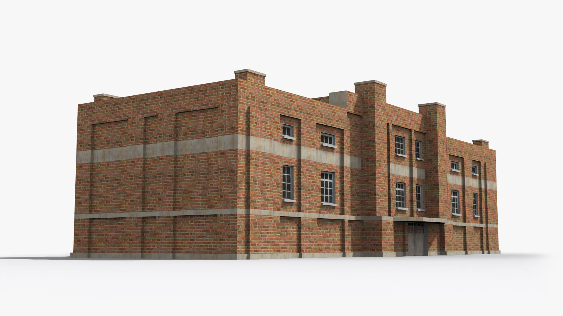 Factory xx12 Low-poly 3D model_3