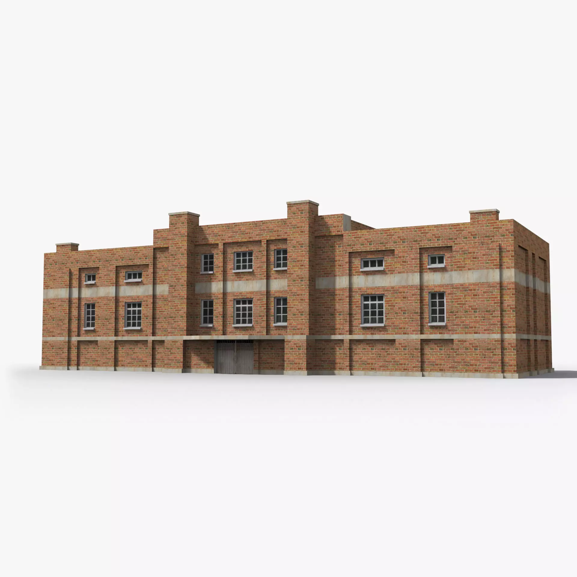 Factory xx12 Low-poly 3D model_0