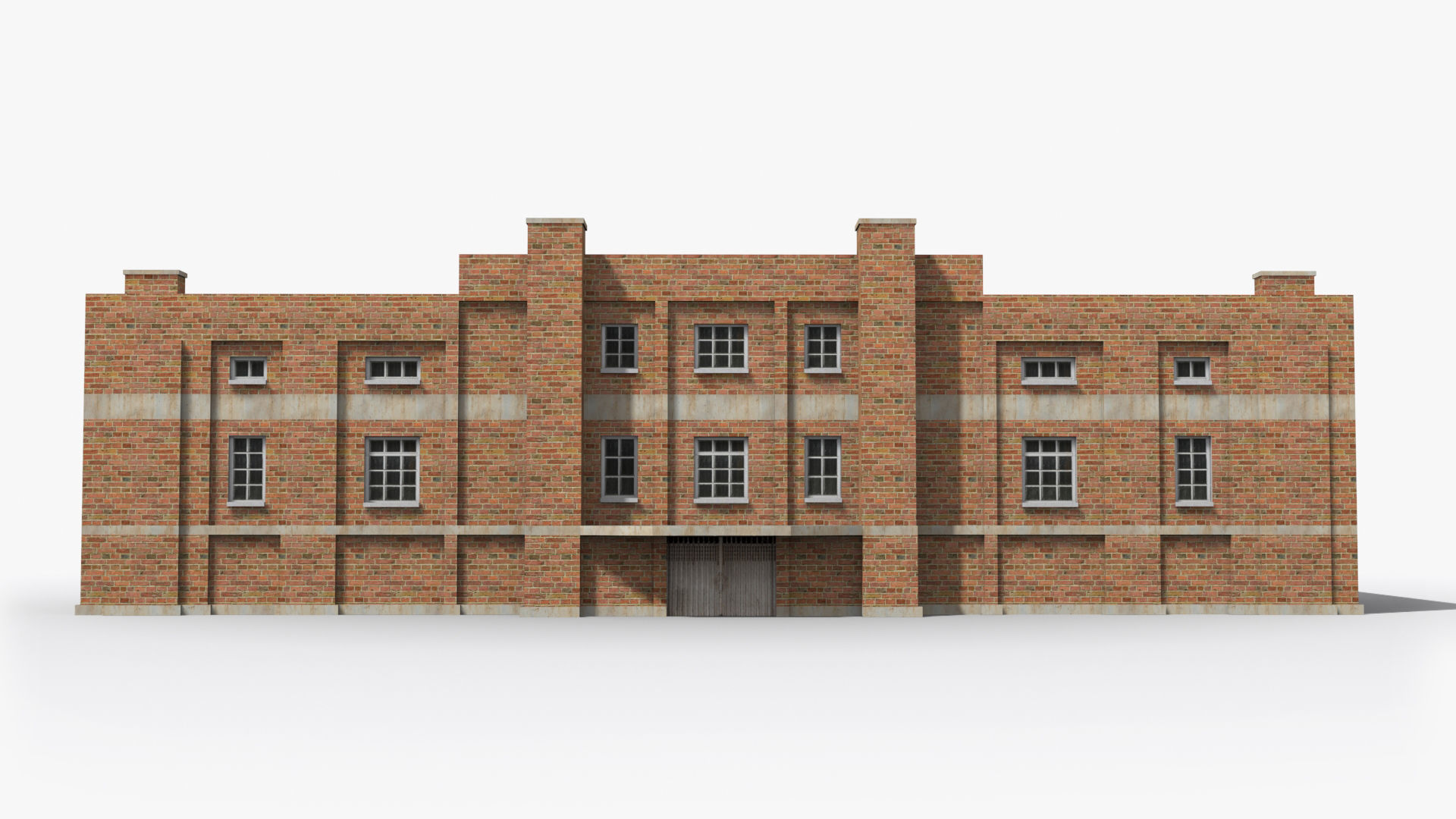 Factory xx12 Low-poly 3D model_1