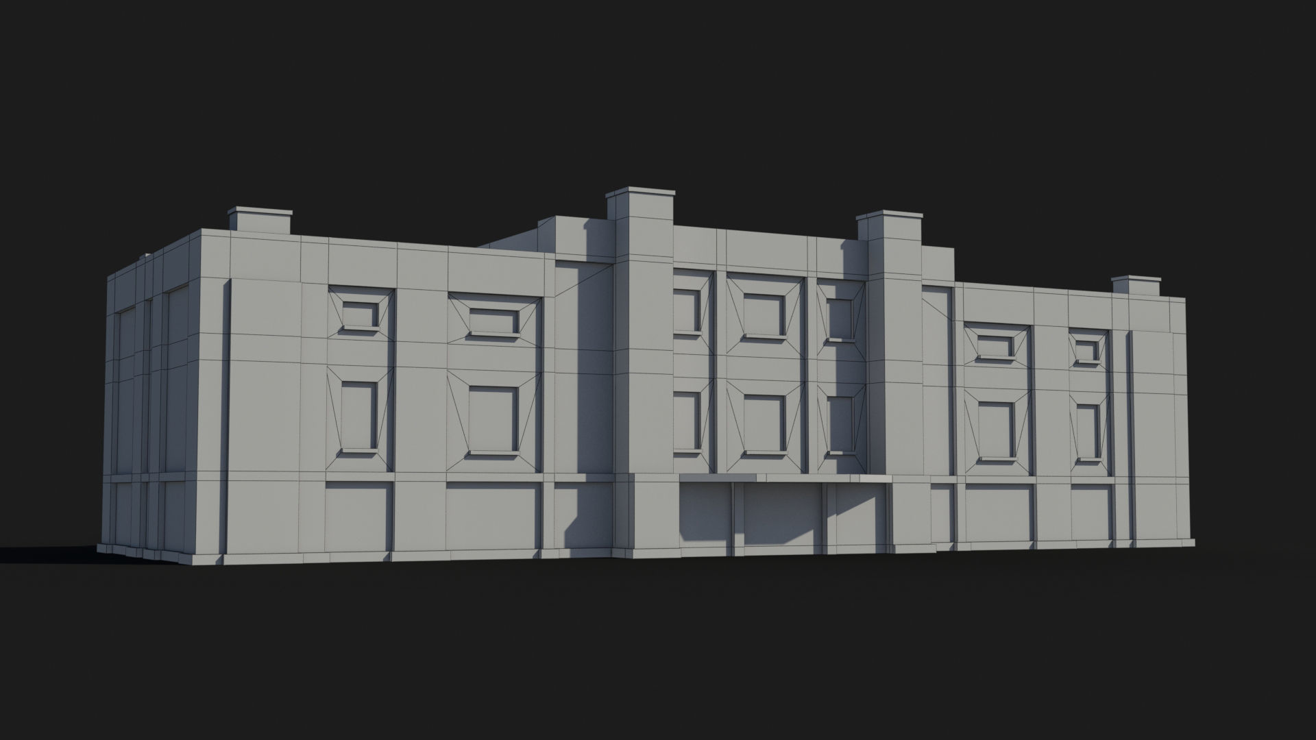 Factory xx12 Low-poly 3D model_7